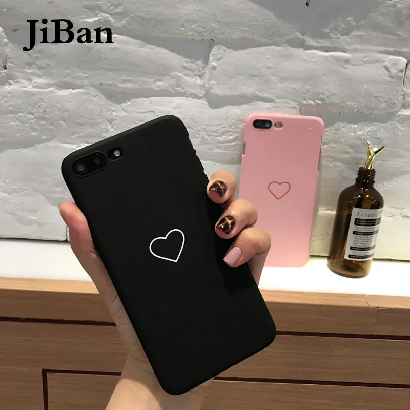 JiBan For iphone X Pink Love Heart Couples Phone Case Fashion Candy Color Hard PC Back Cover For iphone 6s 7 8 Plus Capa Fundas
JiBan For iphone X Pink Love Heart Couples Phone Case Fashion Candy Color Hard PC Back Cover For iphone 6s 7 8 Plus Capa Fundas
