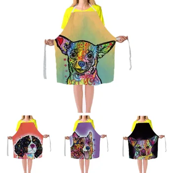 Cute Home Cleaning Aprons Colorful Pet Dog Print Lady's Kitchen Cooking Apron Dress Custom Gift Big Size Bib Apron For Men Women
Cute Home Cleaning Aprons Colorful Pet Dog Print Lady's Kitchen Cooking Apron Dress Custom Gift Big Size Bib Apron For Men Women