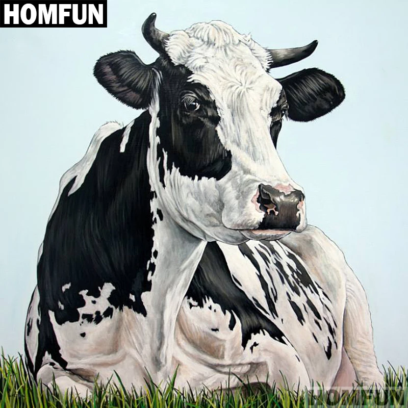 HOMFUN Full Square/Round Drill 5D DIY Diamond Painting "Animal Cow" 3D Embroidery Cross Stitch 5D Home Decor Gift A01514
HOMFUN Full Square/Round Drill 5D DIY Diamond Painting "Animal Cow" 3D Embroidery Cross Stitch 5D Home Decor Gift A01514