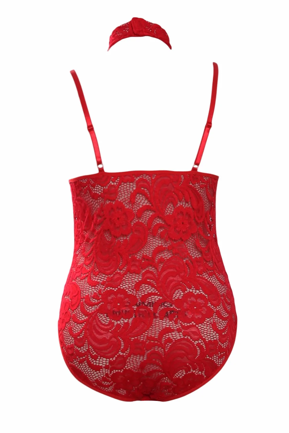 Hot-Red-Sheer-Lace-Choker-Neck-Teddy-Lingerie-LC32139-103-4