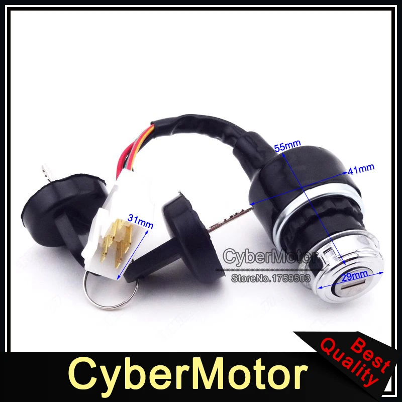 5 Wire Pin On Off Start Stop Kill Ignition Key Switch For Chinese Dune Buggy Go Kart UTV
5 Wire Pin On Off Start Stop Kill Ignition Key Switch For Chinese Dune Buggy Go Kart UTV