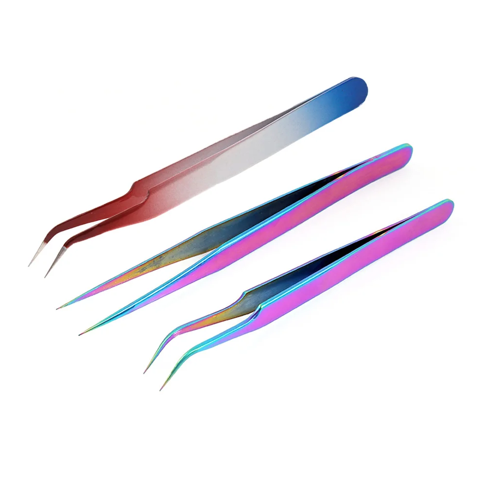 1 PCS Gradient Rainbow Straight Curved Tweezer Stainless Steel Nail Sticker Rhinestone Picker Eye Makeup Nail Art Tool #256357
1 PCS Gradient Rainbow Straight Curved Tweezer Stainless Steel Nail Sticker Rhinestone Picker Eye Makeup Nail Art Tool #256357