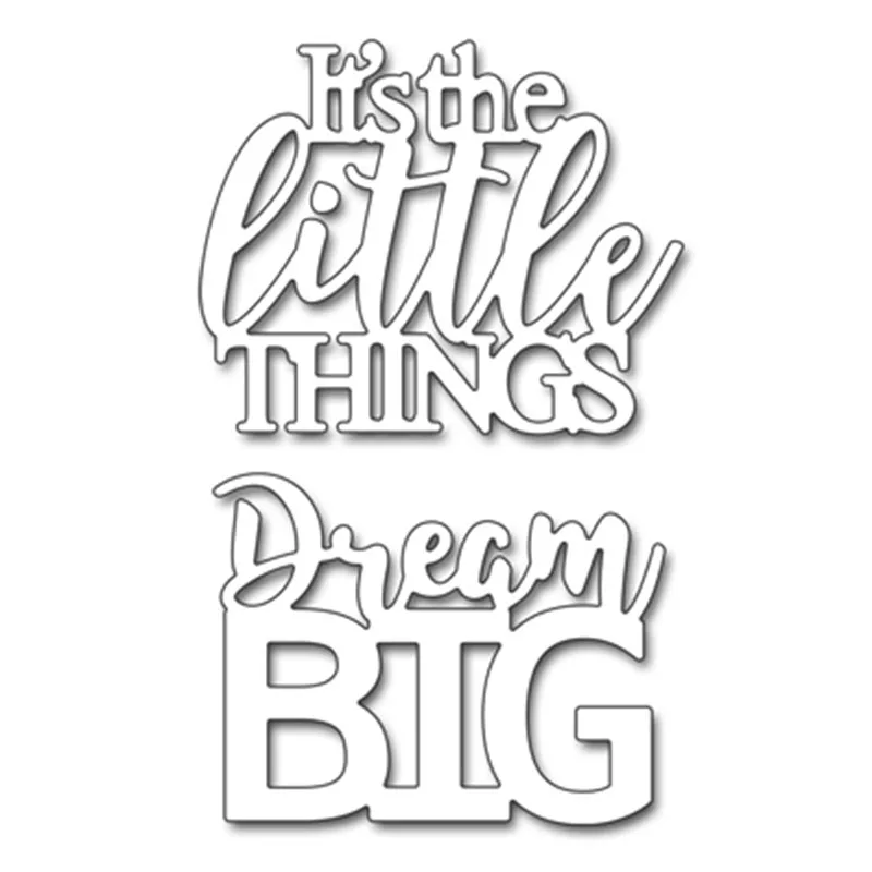 Dream Big Little Things Metal Cutting Dies For DIY Scrapbooking Embossing Paper Card Making Decorative Crafts Supplies New 2018
Dream Big Little Things Metal Cutting Dies For DIY Scrapbooking Embossing Paper Card Making Decorative Crafts Supplies New 2018