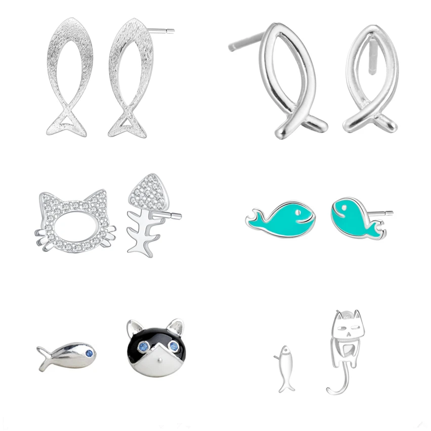 Cxwind New Fish Line Stud Earrings Simple Metal Statement Animal Cat Fish Earrings for Women Girl Minimalist Jewelry oorbellen
Cxwind New Fish Line Stud Earrings Simple Metal Statement Animal Cat Fish Earrings for Women Girl Minimalist Jewelry oorbellen