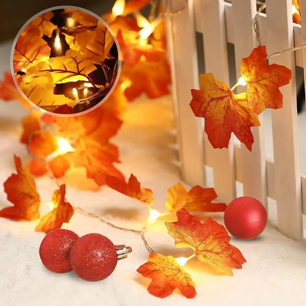 LED Garland Holiday Maple Leaves String Fairy Lights solar Battery USB Powered Hanging Ornaments Christmas Tree Party Home Decor
LED Garland Holiday Maple Leaves String Fairy Lights solar Battery USB Powered Hanging Ornaments Christmas Tree Party Home Decor