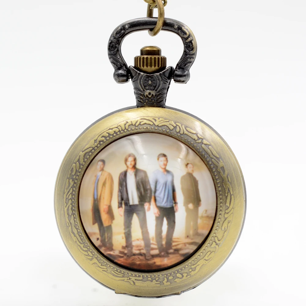 Fashion Supernatural Movie Protagonist Black/Silver/Bronze Quartz Pocket Watch Analog Pendant Necklace Men Women Boy Girl Gift
Fashion Supernatural Movie Protagonist Black/Silver/Bronze Quartz Pocket Watch Analog Pendant Necklace Men Women Boy Girl Gift