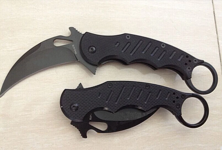 Karambit folding knife 440C blade G10 handle Outdoor camping Training Claws hunting pocket Rescue Survival Knives EDC hand Tools
Karambit folding knife 440C blade G10 handle Outdoor camping Training Claws hunting pocket Rescue Survival Knives EDC hand Tools