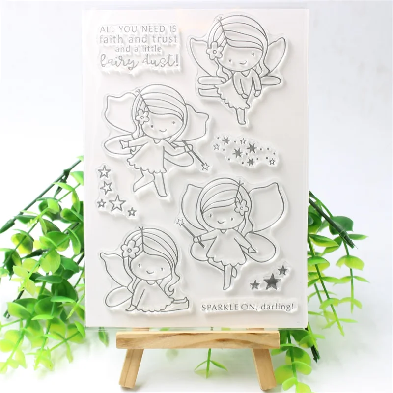 KSCRAFT Little Fairy Transparent Clear Silicone Stamps for DIY Scrapbooking/Card Making/Kids Crafts Fun Decoration Supplies 330
KSCRAFT Little Fairy Transparent Clear Silicone Stamps for DIY Scrapbooking/Card Making/Kids Crafts Fun Decoration Supplies 330