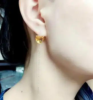 Fidelity natural 10mm yellow crystal drop earrings s925 sterling silver heart fine jewelry for women party Natural gemstone
Fidelity natural 10mm yellow crystal drop earrings s925 sterling silver heart fine jewelry for women party Natural gemstone