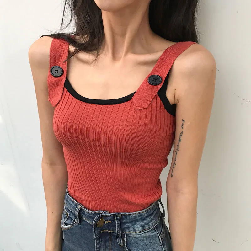 2018 Women Fashion Slim Knitting Cropped Camis Tops Girl Knitted Chic Tank Crop Tops Sleeveless Short T shirts FL869
2018 Women Fashion Slim Knitting Cropped Camis Tops Girl Knitted Chic Tank Crop Tops Sleeveless Short T shirts FL869