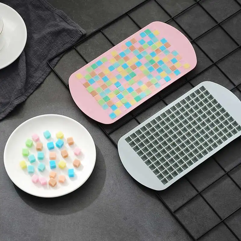 160 Grids Food Grade Silicone Ice Tray Fruit Ice Cube Maker DIY Creative Small Ice Cube Mold Square Shape Kitchen Accessories
160 Grids Food Grade Silicone Ice Tray Fruit Ice Cube Maker DIY Creative Small Ice Cube Mold Square Shape Kitchen Accessories