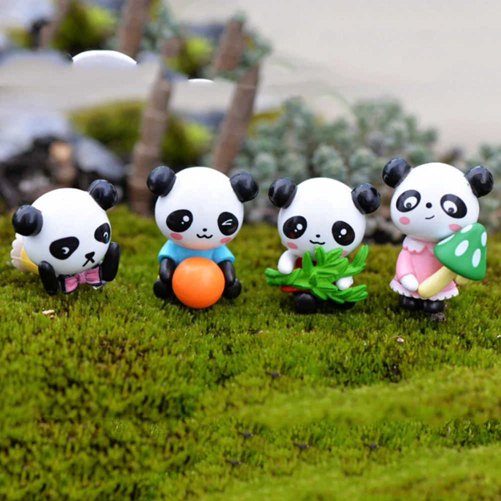 4 Pcs/lot mini resin crafts figurines for home decoration accessories panda fairy garden miniatures gnomes moss terrariums
4 Pcs/lot mini resin crafts figurines for home decoration accessories panda fairy garden miniatures gnomes moss terrariums