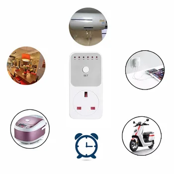 Time Setting Swtich Timer Control Socket US EU UK Plug 10HrTimer Socket Countdown Intelligent Electricity Power Metering Socket
Time Setting Swtich Timer Control Socket US EU UK Plug 10HrTimer Socket Countdown Intelligent Electricity Power Metering Socket