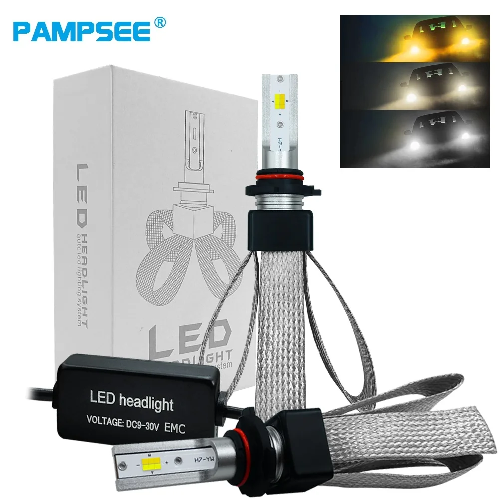2Pcs T9 Super Bright Car Headlights LED H7 H4 H11 9005 9006 H1 car-styling Auto Front Bulb Automobile Headlamp 3000K 4300K 6000K
2Pcs T9 Super Bright Car Headlights LED H7 H4 H11 9005 9006 H1 car-styling Auto Front Bulb Automobile Headlamp 3000K 4300K 6000K