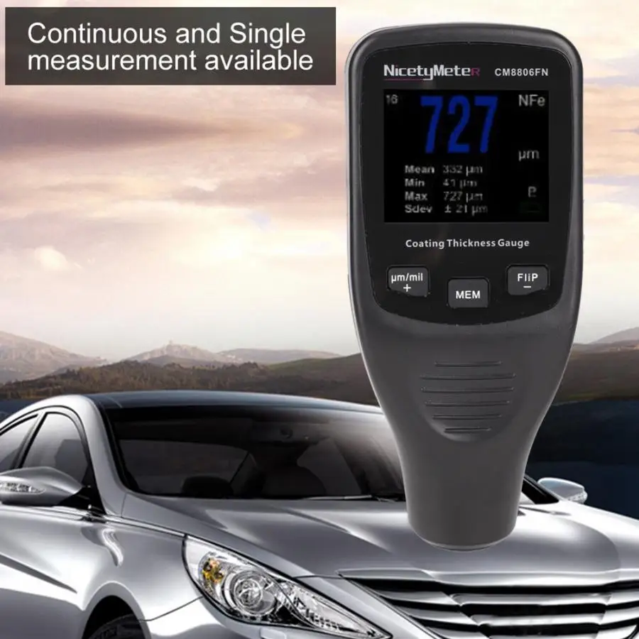 Coating Thickness Meter CM8806FN High Accuracy Digital Coating Thickness Gauge Meter Car Paint Tester Meter Thickness Tester
Coating Thickness Meter CM8806FN High Accuracy Digital Coating Thickness Gauge Meter Car Paint Tester Meter Thickness Tester
