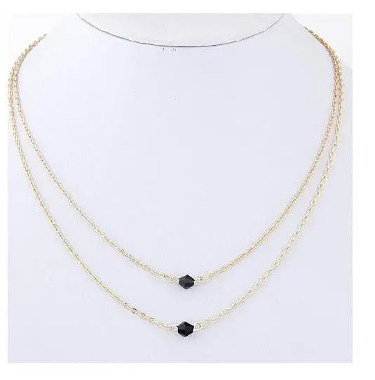 2018 New Statement Extreme Simplicity Simple Double Black Crystal Necklaces & Pendants Jewelry Fashion Necklaces For Women
2018 New Statement Extreme Simplicity Simple Double Black Crystal Necklaces & Pendants Jewelry Fashion Necklaces For Women