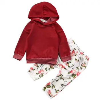 Autumn Print Floral Baby Girl Kids Sweatshirt Red Pullover Hooded Tops+ Long Pants 2pcs Outfits Tracksuit Baby Set Clothes
Autumn Print Floral Baby Girl Kids Sweatshirt Red Pullover Hooded Tops+ Long Pants 2pcs Outfits Tracksuit Baby Set Clothes