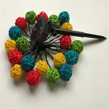 3M 20LED Solar Multicolor Rattan Ball LED String Lights Christmas Festival Decorative Fairy Lights LED Ribbon Warm white
3M 20LED Solar Multicolor Rattan Ball LED String Lights Christmas Festival Decorative Fairy Lights LED Ribbon Warm white