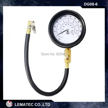 LEMATEC Pro Dial Meter Vehicle Tester Tire Pressure Gauge With Flexible Hose CE 220PSI Tire Diaphragm gauge
LEMATEC Pro Dial Meter Vehicle Tester Tire Pressure Gauge With Flexible Hose CE 220PSI Tire Diaphragm gauge