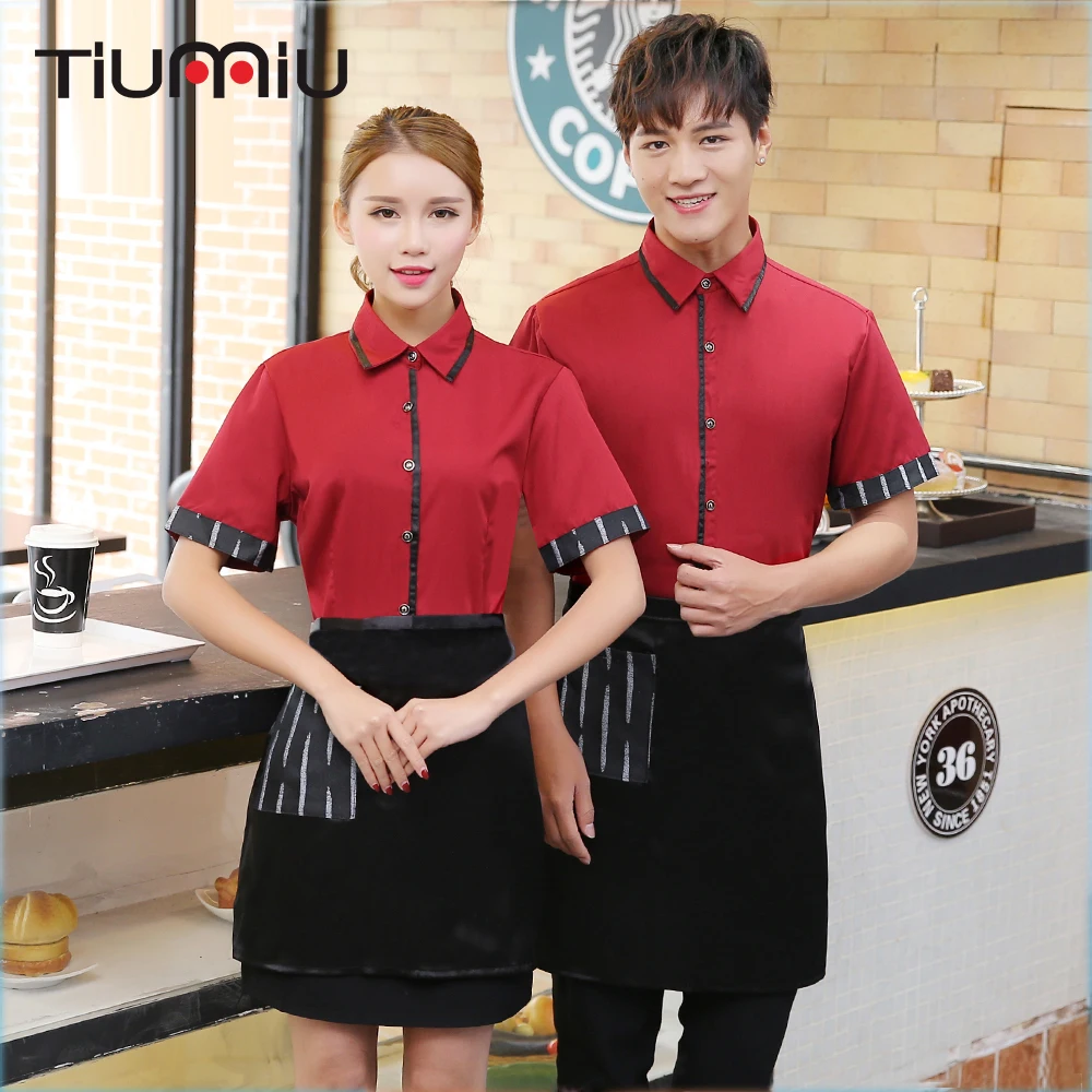2018 New Arrival Spliced Color Hotel Waiter Uniform Summer Short-sleeve Western Restaurant Cafe Bakery Waitress Food Service Top
2018 New Arrival Spliced Color Hotel Waiter Uniform Summer Short-sleeve Western Restaurant Cafe Bakery Waitress Food Service Top