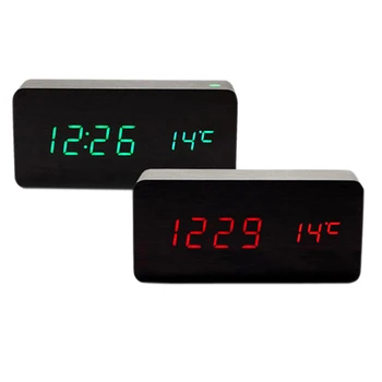 LED wooden Board alarm clock+Temperature digital table clock with voice activated,Battery/USB power bedroom living room clocks
LED wooden Board alarm clock+Temperature digital table clock with voice activated,Battery/USB power bedroom living room clocks