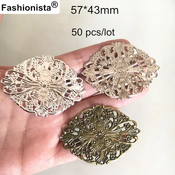 Free Shipping- 50 pcs Big Oval Metal Filigree Connectors For Jewel Making,43*57mm Metal Stamping Jewel Connectors,3 Colors
Free Shipping- 50 pcs Big Oval Metal Filigree Connectors For Jewel Making,43*57mm Metal Stamping Jewel Connectors,3 Colors