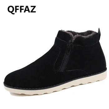 QFFAZ Men Boots With Fur 2018 Winter Snow Boots Men Outdoor Shoes Warm Men Footwear Rubber Ankle Boot Winter Shoes
QFFAZ Men Boots With Fur 2018 Winter Snow Boots Men Outdoor Shoes Warm Men Footwear Rubber Ankle Boot Winter Shoes