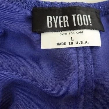 Byer Too bodycon dress L large purple textured mini dress sleeveless glitter (4)