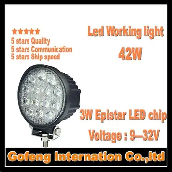 1PCS/LOT DC10-30V 42w high power spot 14x3W epistar chip Truck Offroad 12V car led worklight lamp free shipping
1PCS/LOT DC10-30V 42w high power spot 14x3W epistar chip Truck Offroad 12V car led worklight lamp free shipping