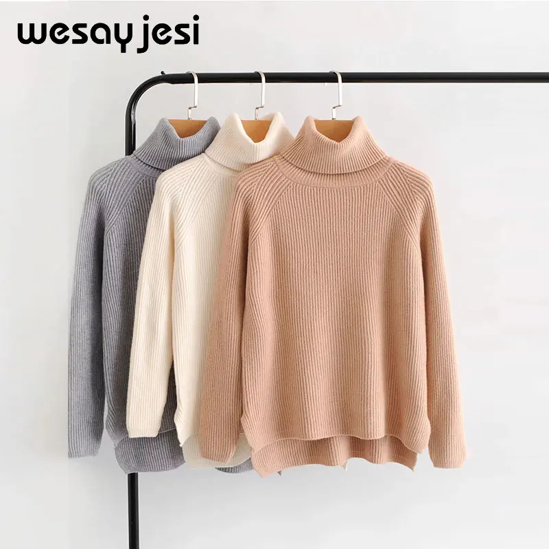 Womens Sweaters 2019 Autumn Winter Tops Turtleneck Sweater Women Pullovers Loose Knitted Sweaters Female One Size Elasticity
Womens Sweaters 2019 Autumn Winter Tops Turtleneck Sweater Women Pullovers Loose Knitted Sweaters Female One Size Elasticity