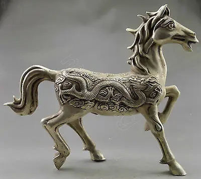 Collectible Decorated Old Handwork Tibet Silver Carved Big Zodiac Horse Statue Garden Decoration 100% real white Copper
Collectible Decorated Old Handwork Tibet Silver Carved Big Zodiac Horse Statue Garden Decoration 100% real white Copper