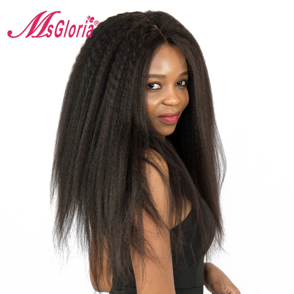 Msgloria Italian Yaki Brazilian Glueless Lace Front Human Hair Wigs For Women Kinky Straight Wigs With Baby Hair 150% Density
Msgloria Italian Yaki Brazilian Glueless Lace Front Human Hair Wigs For Women Kinky Straight Wigs With Baby Hair 150% Density