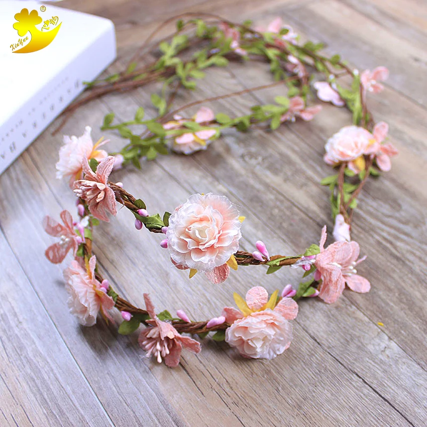 Xinyun Fashion Flower Garland Rattan Hair Ornaments Bridal Hair Accessories Wedding Vine Artificial Flowers Crowns Headband
Xinyun Fashion Flower Garland Rattan Hair Ornaments Bridal Hair Accessories Wedding Vine Artificial Flowers Crowns Headband