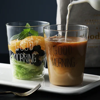 2Pcs Glass Cups Good Morning Drinking Glasses Breakfast Juice Milk Cup Large Glass Cup Beer Coffee Tea Mug for Couples Drinkware
2Pcs Glass Cups Good Morning Drinking Glasses Breakfast Juice Milk Cup Large Glass Cup Beer Coffee Tea Mug for Couples Drinkware