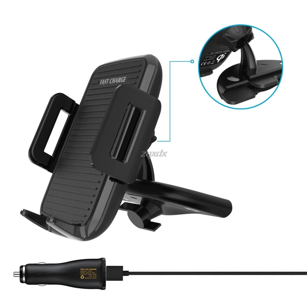 Car Qi Wireless Charger Phone Charging Stand CD Mount Holder For phone8 X S8 S JUL02 Drop ship
Car Qi Wireless Charger Phone Charging Stand CD Mount Holder For phone8 X S8 S JUL02 Drop ship