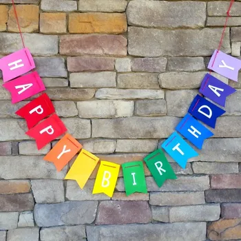 New design non woven fabric birthday garland Happy Birthday Banner Party Decoration 1st party hot Rainbow Ombre Bunting Banner
New design non woven fabric birthday garland Happy Birthday Banner Party Decoration 1st party hot Rainbow Ombre Bunting Banner