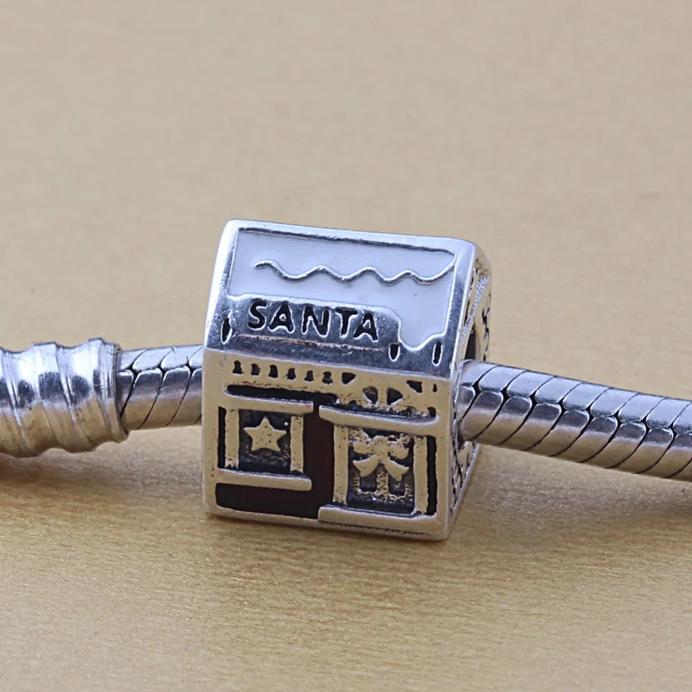 ZMZY New 925 Sterling Silver Charms Santa's Home White & Translucent Red Enamel Beads For PANDORA Bracelet Jewelry Making
ZMZY New 925 Sterling Silver Charms Santa's Home White & Translucent Red Enamel Beads For PANDORA Bracelet Jewelry Making