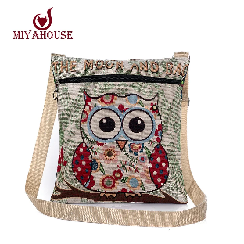 Cartoon Owl Printed Canvas Crossbody Shoulder Bags Summer Women Messenger Bags Female Small Owl Design Crossbody Bag Casual Bags
Cartoon Owl Printed Canvas Crossbody Shoulder Bags Summer Women Messenger Bags Female Small Owl Design Crossbody Bag Casual Bags