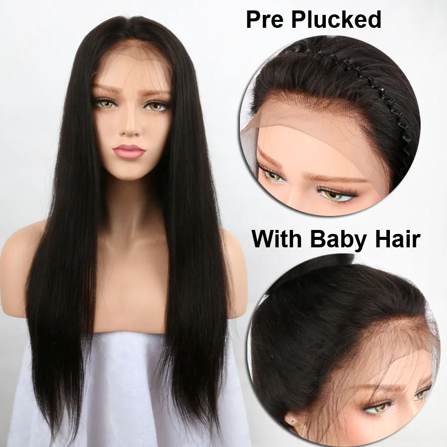 Lace Front Wig Human Hair Straight (3)
