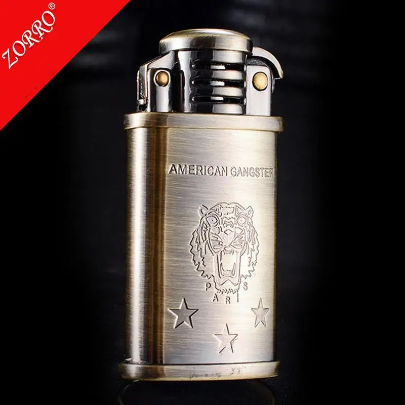 ZORRO gas kerosene lighter Petrol Oil Old-fashioned copper lighter windproof retro vintage style classic
ZORRO gas kerosene lighter Petrol Oil Old-fashioned copper lighter windproof retro vintage style classic