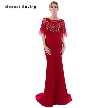 Elegant Red Mermaid Evening Dresses 2019 Featuring Beaded Top Long Formal Women Prom Gown with Rhinestone vestido de festa longo
Elegant Red Mermaid Evening Dresses 2019 Featuring Beaded Top Long Formal Women Prom Gown with Rhinestone vestido de festa longo