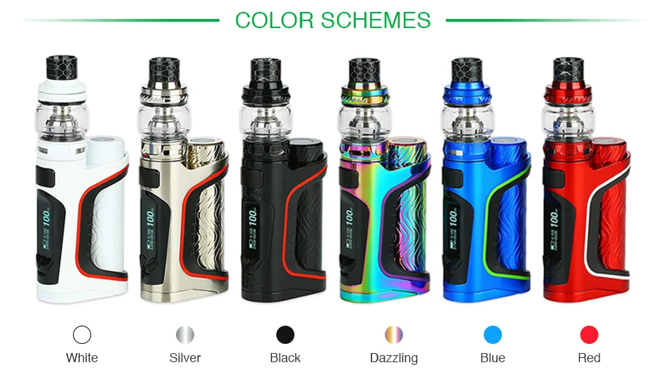 Original Eleaf IStick Pico S Kit w/ Stick Pico S Mod Max Output 100W & 2ml/6.5ml Ello Vate Tank No 21700/18650 Battery Vape Kit