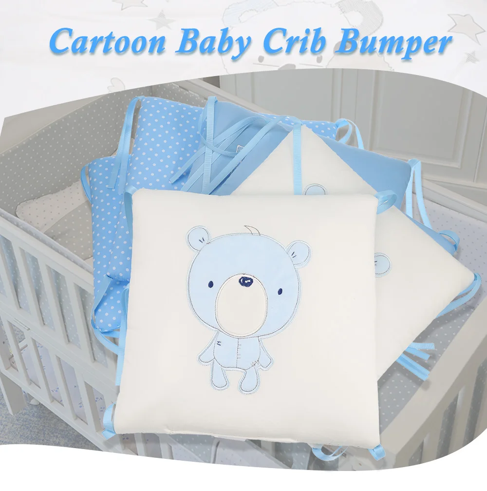 Soft Cartoon Printing Baby Crib Bumper Combination Backrest