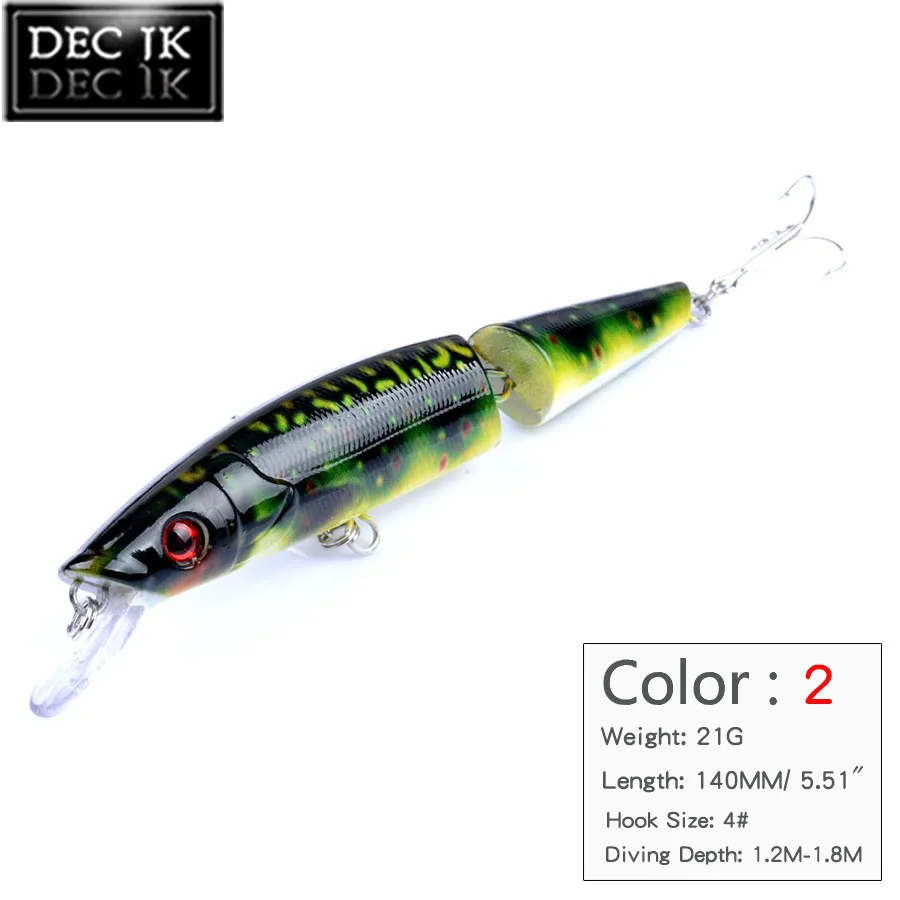 1PCS Minnow Sea Artificial Fishing Lures Tackle Multi Section Lure Bait Fish Fake Hard Laser Bait Set Wobblers For Pike Trolling (3)