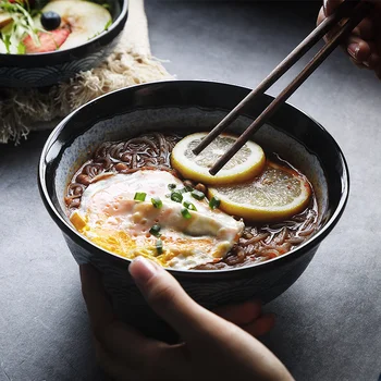 NIMITIME Japanese Style Noodle Bowl Soup Bowl Restaurant Ceramic Household Dinner Bowl
NIMITIME Japanese Style Noodle Bowl Soup Bowl Restaurant Ceramic Household Dinner Bowl