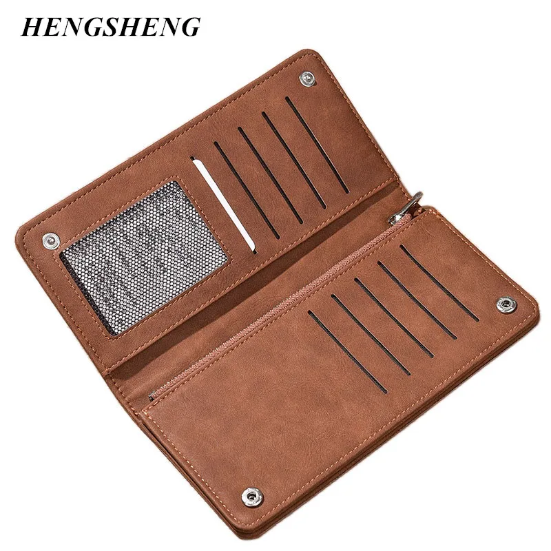 New High Quality Men Wallets Vintage PU Nubuck Skin long Purse Retro Men's card holder business clutch wallet For Man
New High Quality Men Wallets Vintage PU Nubuck Skin long Purse Retro Men's card holder business clutch wallet For Man