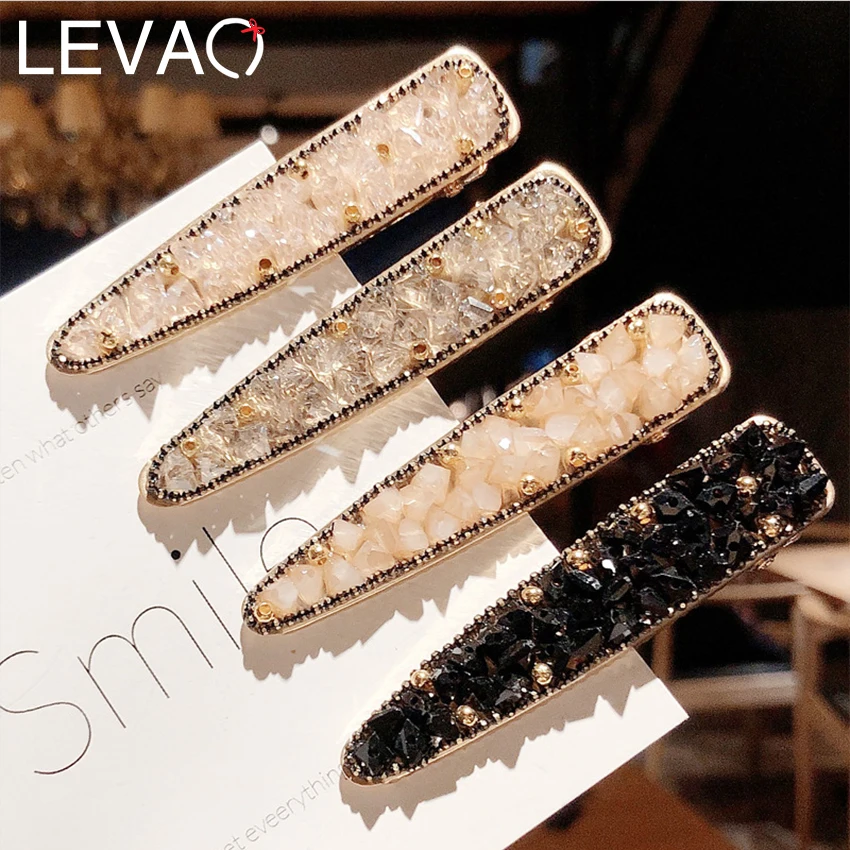 Levao Simple Metal Crystal Hairpins Bobby Clips for Women Shiny Rhinestone Beads Hair Clip Barrettes Long Hair Accessories
Levao Simple Metal Crystal Hairpins Bobby Clips for Women Shiny Rhinestone Beads Hair Clip Barrettes Long Hair Accessories