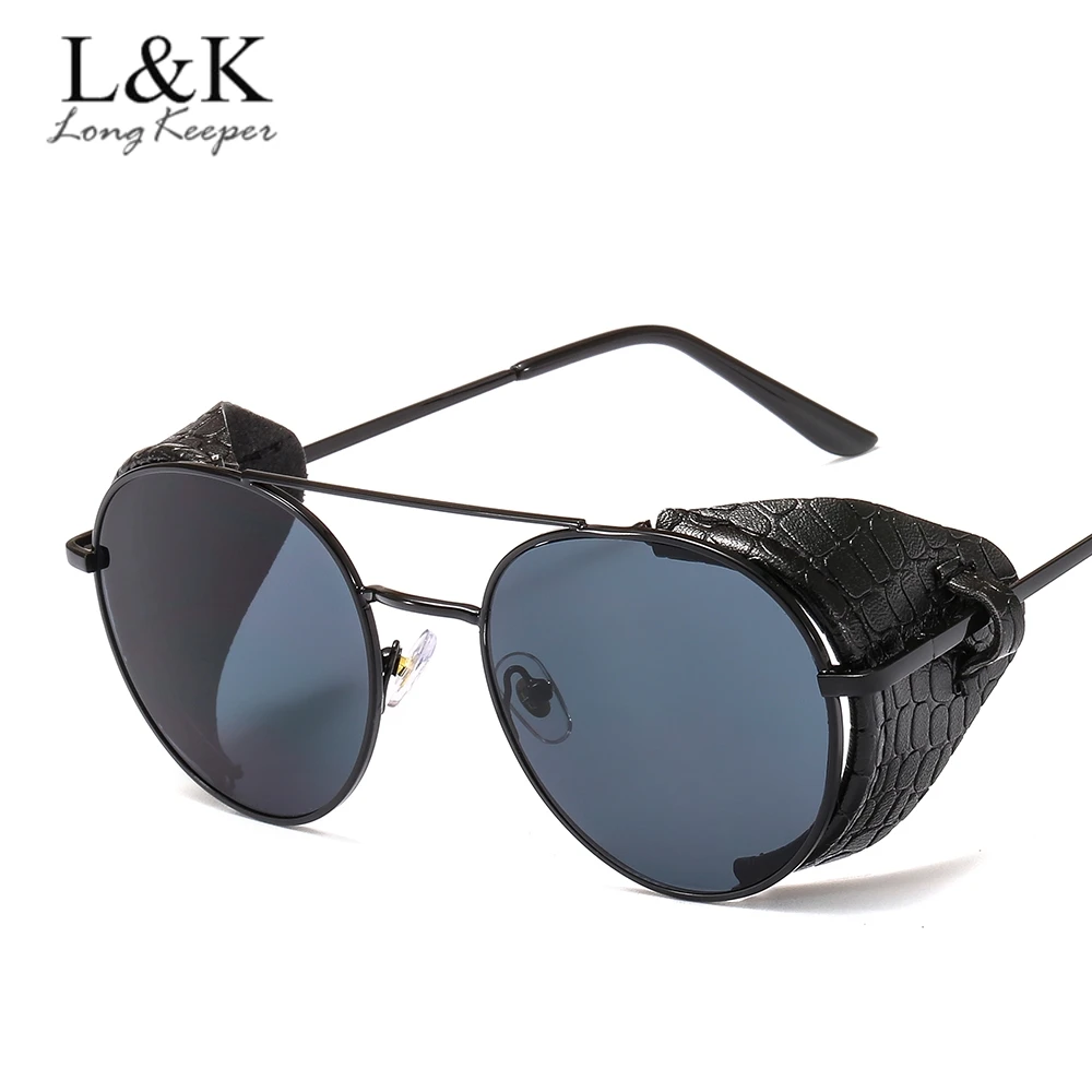 Fashion Vintage Steampunk Sunglasses Men Women Leather Side Shield Brand Design Metal Sun Glasses Steam Punk UV400 Eyewear
Fashion Vintage Steampunk Sunglasses Men Women Leather Side Shield Brand Design Metal Sun Glasses Steam Punk UV400 Eyewear