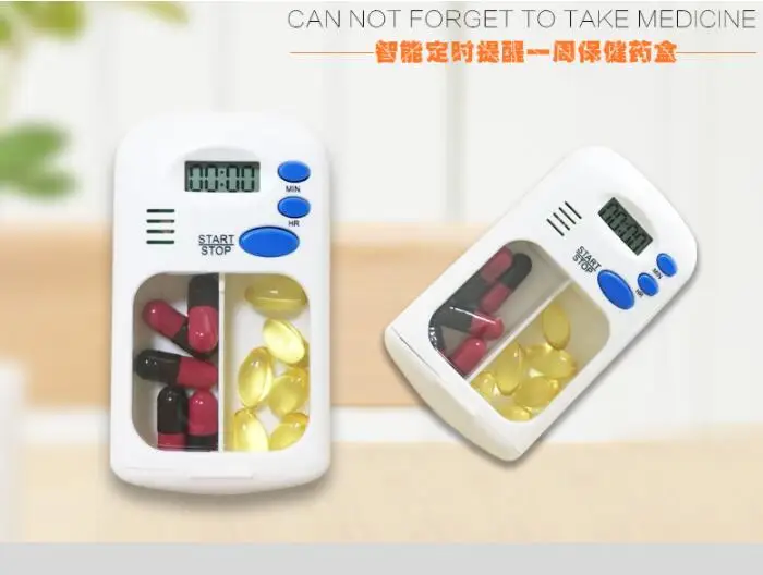 Portable Pill Case with Alarm Timer Pills Reminder Storage Box Medical Kit (No Battery)
Portable Pill Case with Alarm Timer Pills Reminder Storage Box Medical Kit (No Battery)