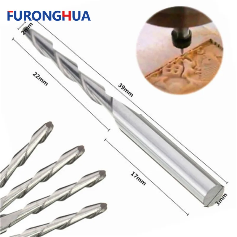 2 Flutes Ball Nose End Mill CNC 3.175MM Solid Carbide 2mm Dia Spiral Engraving Bit Drill Bit Woodworking Drilling Rotary Tools
2 Flutes Ball Nose End Mill CNC 3.175MM Solid Carbide 2mm Dia Spiral Engraving Bit Drill Bit Woodworking Drilling Rotary Tools